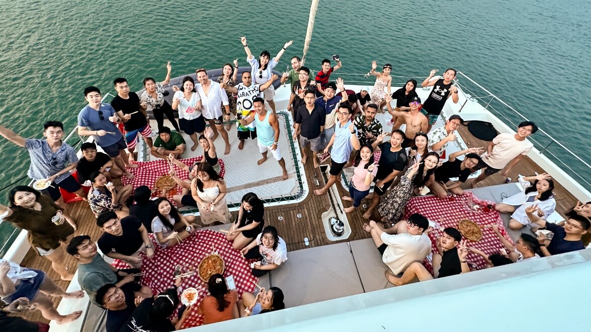 yacht team building yacht rental singapore