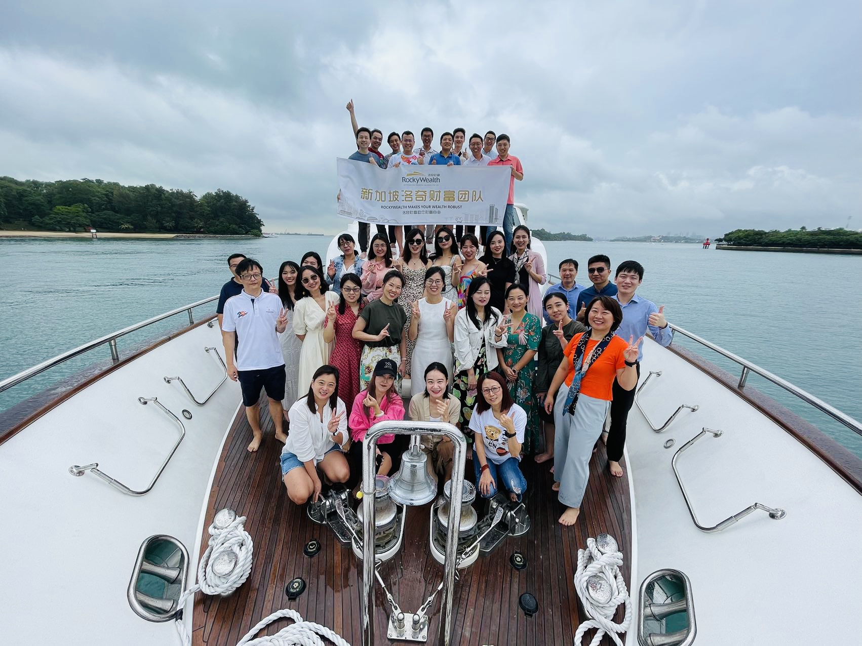 yacht team building charter singapore